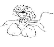 coloriage diddl vampire